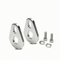 2 Pieces Electric Bicycle Force Arm Stainless Steel Force Arm with Screw and Washer Cycle Part M14 Hardware Two-Hole