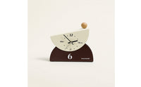 Sculptural Clock Decorative Clock with Arched Base Classic for Entryway, Office