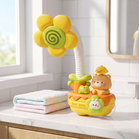 Button-Operated Electric Bath Toy with Hose Flexible Water Sprayer for Toddlers, Babies, Kids