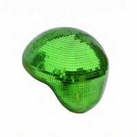 Handmade Mosaic Mirror Ornament Reflective Disco Ball Ornament Foam Base Mirrored Dome Decor