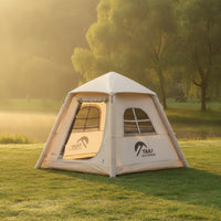 Quick-Setup Inflatable Tent Portable Camping Tent with Pump Lightweight Tents Manual for Backpackers