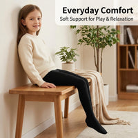 Ballet Tights for Girls with Fleece Lined Thermal Interior for Dance Class, Warm for Kids and Anti-Pilling Material