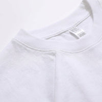 Oversized T-Shirt for Streetwear, Loose Neck Short Sleeve Casual Tee, Heavyweight Dropped Shoulder Design for Young Adults Everyday Comfort