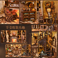 3D Wooden DIY Book Nook Kit - Traveler Bookstore Miniature Model