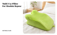 Contoured Y-Shaped Prone Pillow Raised Side Supports Face-down Reading Pillow Pressure Relief for Phone Use