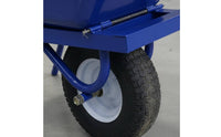 Wheelbarrow High Capacity Single Wheel Wheelbarrow Utility Cart for Farmers, Workers, Farm, Orchard