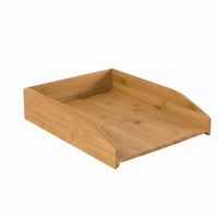 Letter Tray Bamboo Stackable Letter Tray Stackable Desk Organizer Slanted Front accessibleTop