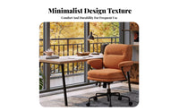 scuffResistant Upholstered rotating Chair Ergonomic Comfort Upholstered Shellspine Task Chair Plush paddinging Office Furniture Rolling Casters for Pet Owners, Home Workers, Teenagers, Study Room, Bedroom, Workspace