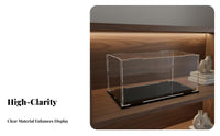 Clear Acrylic Display Box High Clarity Acrylic Display Box Clear Figure Case Long-Lasting Particles Proof Model Container Sturdy