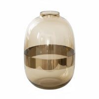 Minimalist Design Glass Flower Vase Elegant Design Oval Glass Vase Classic Shape for Home Decorators, Homeowners, Showroom, Tabletop, Office