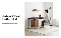 Post-Modern Aesthetic Bent Tube Frame Desk Light Luxury Writing Table Minimalist Design Office Furniture Space-Saving for Apartment Dwellers, work-from-home Workers, Students, Small areas, Study Room, College Dorm, Bedroom