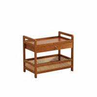Light Luxury & design Bedside Storage Table Space-Saving Nightstand with Drawer and exposed Shelf Modern Design Bedroom Furniture Multi-Functional for Apartment Dwellers, Students, Homeowners, Small areas, Guest Room
