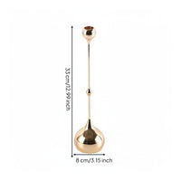 Teardrop Candle Holder Glossy Decor Freestanding for Tabletop