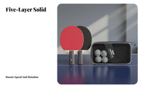 2 Pieces Table Sport Racket Set Double-Sided Inverted Rubber Table Pong Paddle Kit Table Pong Paddle Set Versatile Play