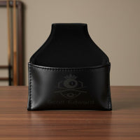 Pool Cue Chalk Holder Faux Leather Cue Chalk Bag Billiards Accessory