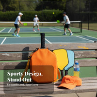 Pickleball Paddle Bag Water-Resistant Pickleball Shoulder Bag Single Strap Racket Backpack Stylish Design Large Capacity