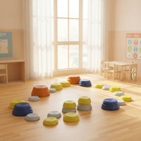 11 Pieces Balance Stepping Stone Sturdy Play Equipment Stackable for Classroom