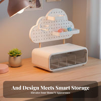 Pegboard Storage Cube Stackable configurable Storage integrated unit Space Saving for Anime Fans