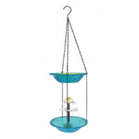 Easy to Hang Hummingbird Water Fountain Decorative Cascading Bird Fountain Lightweight Hanging Bird Bath Weather Resistant for Garden, Outdoor, Patio