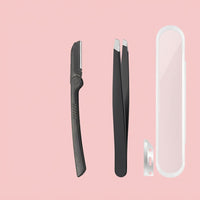 Men's Eyebrow Grooming Kit, Facial Hair Removal Tools, Beginner Secure Trimming, Precision Scissors & Tweezers