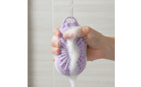 Gentle Exfoliating Silicone Soap Bag Drainage Soap Pouch with Loop Ventilated Holder Flexible for Travel