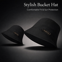 Large Size Bucket Hat for, Wide Brim Summer Fisherman Cap for Women, Outdoor Activities Protection, Round Crown Oversized Style for Adults