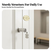 Optional Smart Lock Employee Personal Locker Large Capacity Employee Storage Locker Long-Lasting Gym Storage Cabinet Heavy Duty for Employees, Students, Mind-Body Studio Studio, Dormitory, Office, Spa