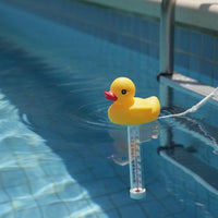 Buoyant Duck Thermometer Easy to Read Cartoon Duck Bath Thermometer Includes   String Aquatic Environment Temperature Gauge for Infants