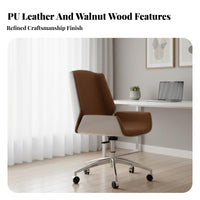 Armless Caster Chair Minimalist design rotating Seat Ergonomic rear supportrest Padded padding for Students, Bedroom