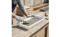 Wall Cap Mold Heavy Duty Plastic Mold with Brick Pattern Concrete Form Rigid Long-Lasting for DIYers, Retaining Walls