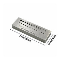 Watch Repair Staking Block Professional Grade Watchmaker Staking Block Heavy Duty 3-Row Punch Plate for Watchmakers