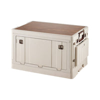 Folding Car Trunk Storage Table Large Capacity Camping Table Storage Box with Lid for Outdoor Travel