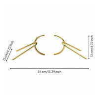 Semi-Circular Bookends Modern Book Holder Space-Saving Decor Piece