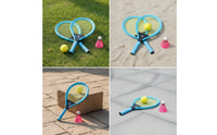 2 Pieces Non-Slip Kids Tennis Racket Set Large Tennis Racket Toy Lightweight Racquet Sturdy for Children
