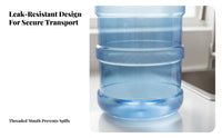 Large Water Dispenser Bottle Food-Grade Plastic Water Storage Barrel Leak-Resistant Easy to Clean for Outdoor, Office