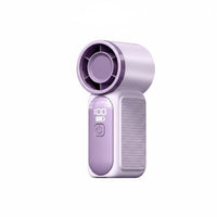 Powerful Airflow Mini Handheld Fan Lightweight Design High Speed Handheld Fan Brushless Engine Portable Electronics Digital Display for Travelers, Commuters, Students, Travel, Outdoor, Office