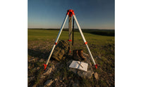 Aluminum Alloy Surveying Tripod Telescoping Surveying Tripod with Strap Adjustable Height Stable for Surveyors, Construction Sites, Field Work