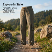 Joggers for Women with Quick Dry Nylon Material for Running and Hiking, Loose Fit Trousers, Ladies Track Pants