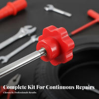 14 Pieces Complete Set Valve Stem Installation Kit Quick Repair Tire Valve Service Kit Easy to Use Automotive Tool Efficient Operation for Mechanics, Car Owners, DIY Enthusiasts, Garage, Roadside Assistance