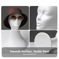 Foam Mannequin Head Foam Mannequin Head Hairpiece Display Stand Lightweight for Hair Stylists, Retailers, Retail Store