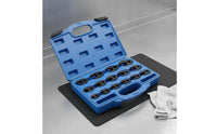 15 Pieces Oil Line Use Metric Flare Nut Wrench Set Tight Space Reach Crowfoot Wrench Set Mirror Polished Hand Tool for Technicians