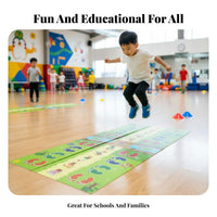 Promotes Teamwork Hand and Foot Game Mat Body Coordination Game Mat Group Activity Equipment for Students, Teams, Adults, School Activities, Outdoor, Parties