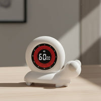 Visual Display Snail Shaped Timer Silent Mode Cartoon Learning Clock Easy Rotary Control Kids Countdown Timer Soft Night Light for Students, Studying, Homework, Classroom