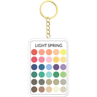 Lightweight Acrylic Keychain with Color Layout Multi-Functional Acrylic Keychain Minimalist Color Palette Key Keyring Sturdy for Shoppers, Stylists