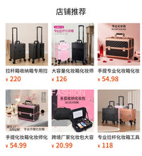 Makeup Artist Trolley Case with Wheels for Beauty Storage