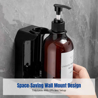 Hotel Wall-Mounted Shower Gel Dispenser, Manual Press Soap Dispenser, Space-Saving Bathroom Organizer, Modern Minimalist Design