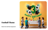 Easy to Assemble Soccer Theme Balloon Set Long-Lasting Football Party Balloon Kit Confetti Balloons Included for Children, Celebrations