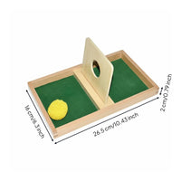 Hand-Eye Coordination Ball Drop Box Fine Movement Skills Development Wooden Ball Drop Toy Sturdy Wood Construction for Toddlers, Classroom