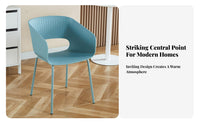 Nordic Design Modern Side Chair Creative & design Shell backrest Side Chair Easy to Clean Dining Seat Ergonomic backrestrest for Restaurant Owners, Interior Designers, Kitchen, Home Office, Living Room, Bedroom