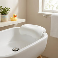 Padded Baby Sink Cushion Seat Non-Slip Sink Bath Insert with Suction Cups Portable Contoured Bather for Infant, Newborn, Wash Basin, Bathroom